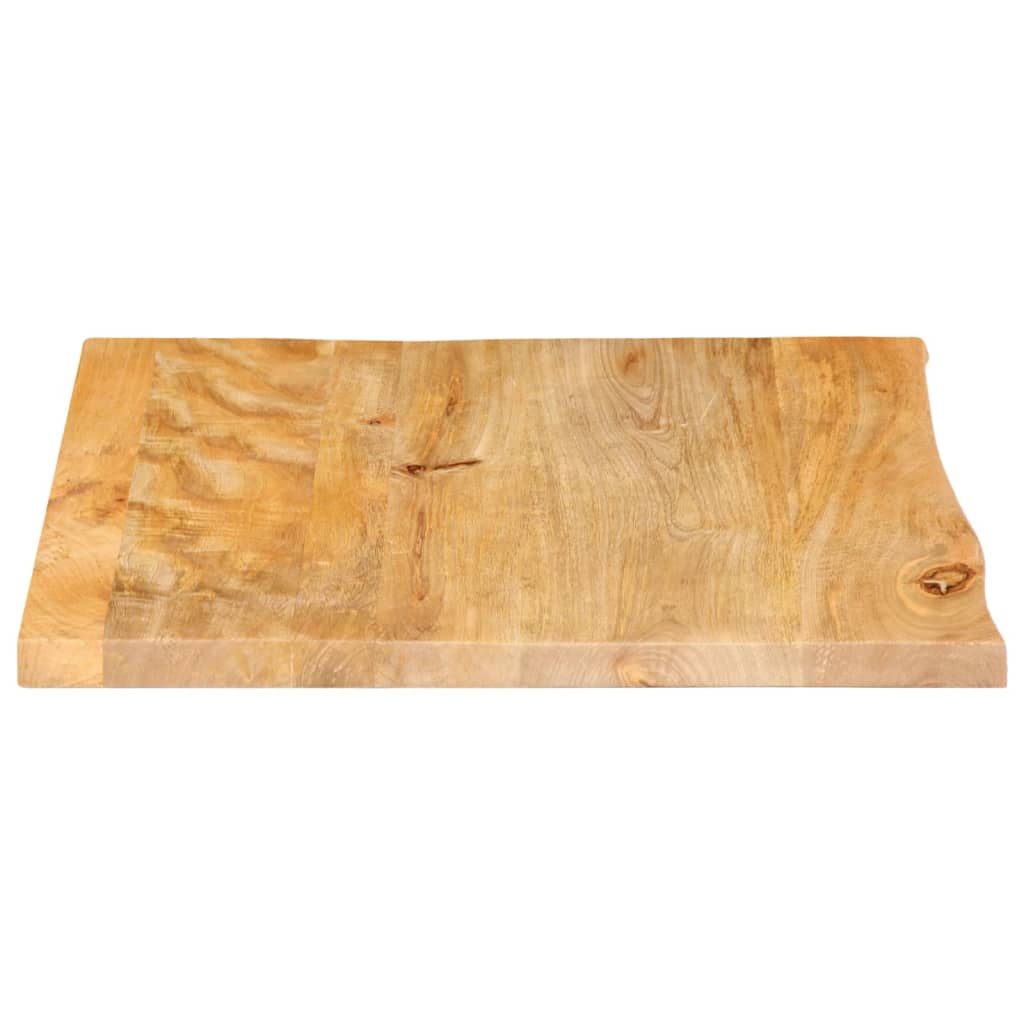bordplade 60x60x3,8 cm naturlig kant massivt mangotræ