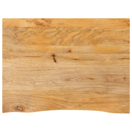 bordplade 70x60x3,8 cm naturlig kant massivt mangotræ