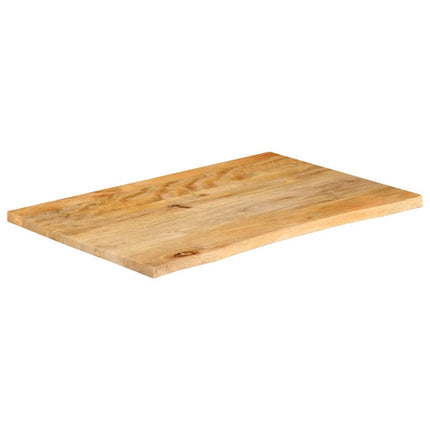 bordplade 70x60x3,8 cm naturlig kant massivt mangotræ