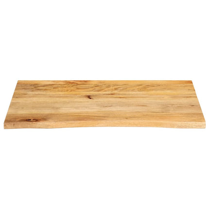 bordplade 70x60x3,8 cm naturlig kant massivt mangotræ