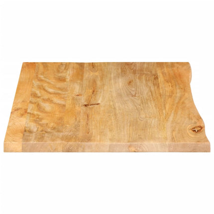 bordplade 70x60x3,8 cm naturlig kant massivt mangotræ