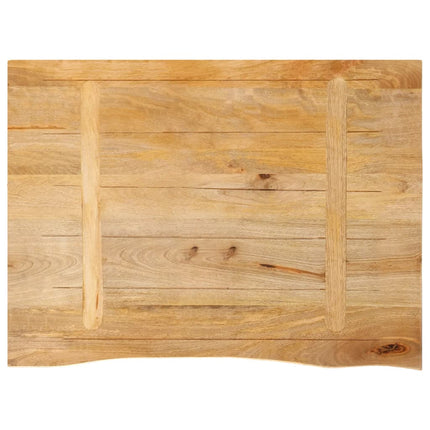 bordplade 70x60x3,8 cm naturlig kant massivt mangotræ