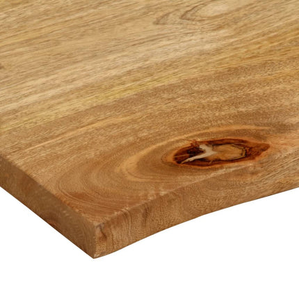 bordplade 70x60x3,8 cm naturlig kant massivt mangotræ