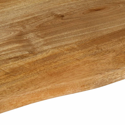 bordplade 70x60x3,8 cm naturlig kant massivt mangotræ