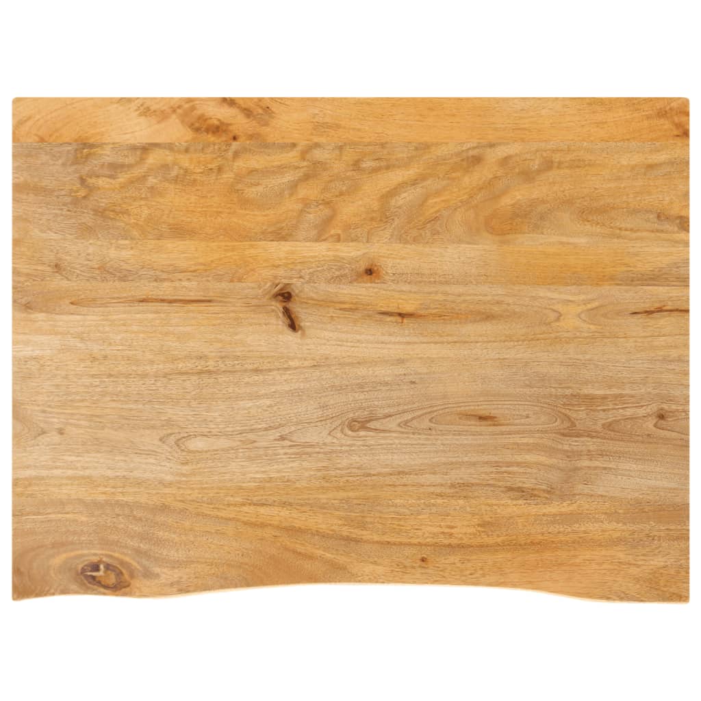 bordplade 80x60x3,8 cm naturlig kant massivt mangotr