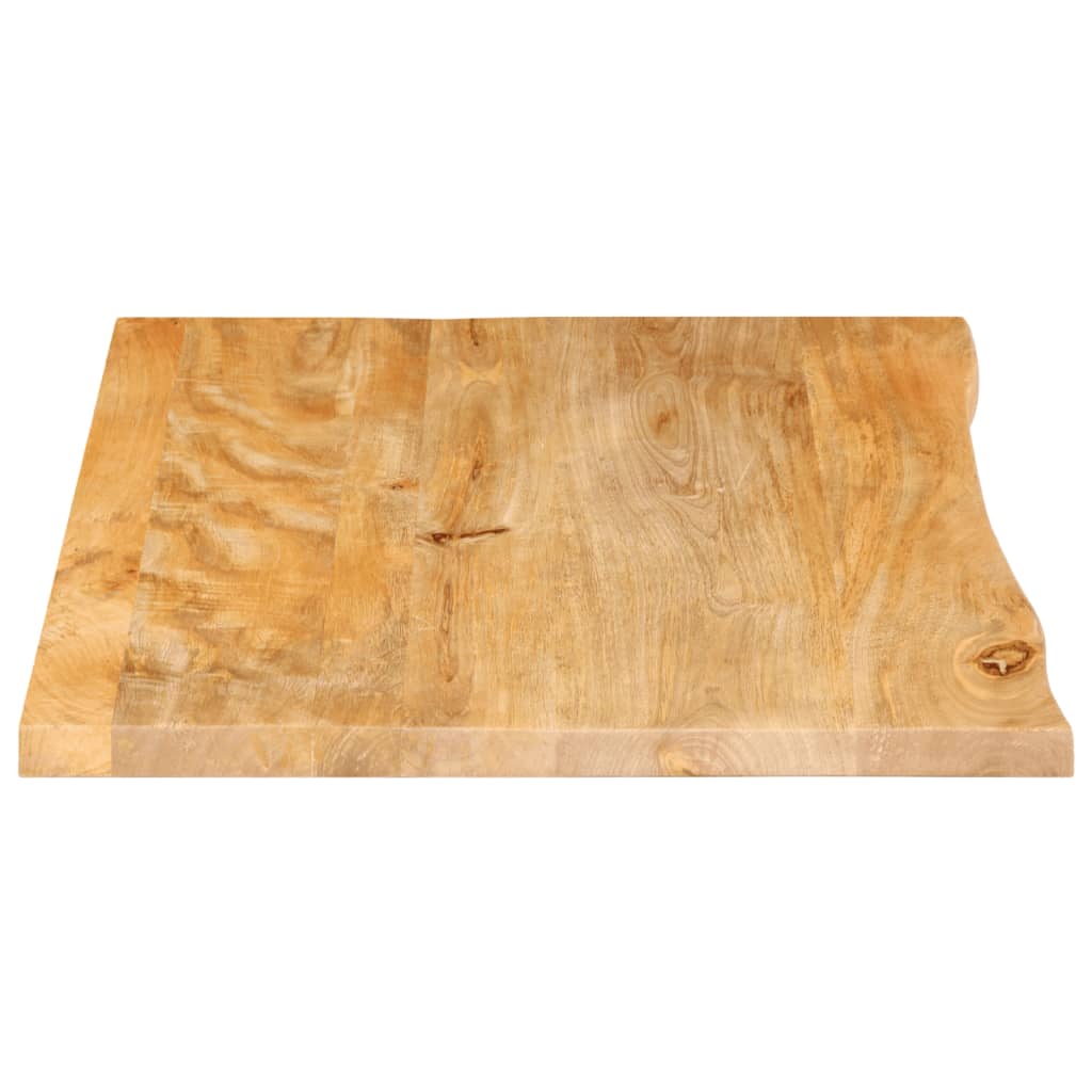 bordplade 80x60x3,8 cm naturlig kant massivt mangotræ