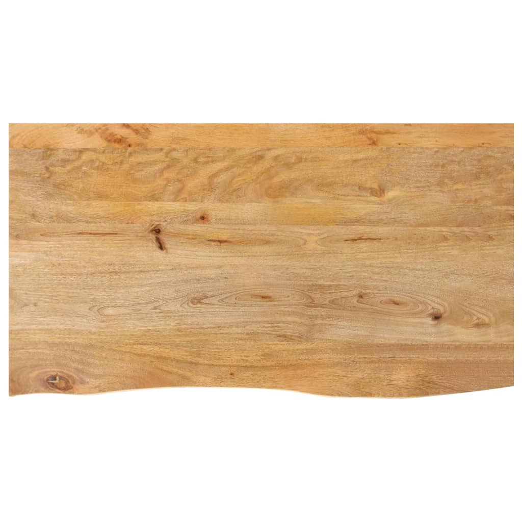 bordplade 110x60x3,8 cm naturlig kant massivt mangotr