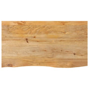 bordplade 120x60x3,8 cm naturlig kant massivt mangotræ