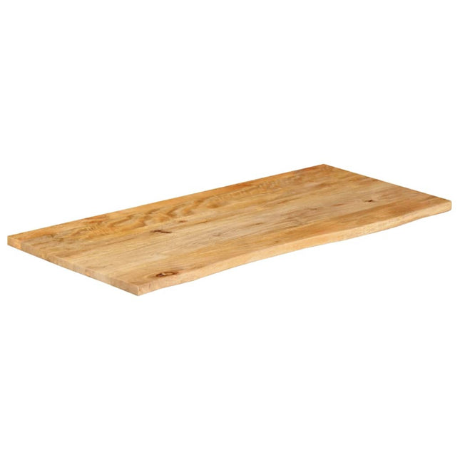 bordplade 120x60x3,8 cm naturlig kant massivt mangotræ
