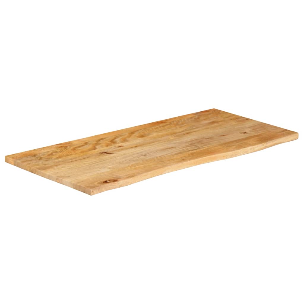 bordplade 120x60x3,8 cm naturlig kant massivt mangotræ