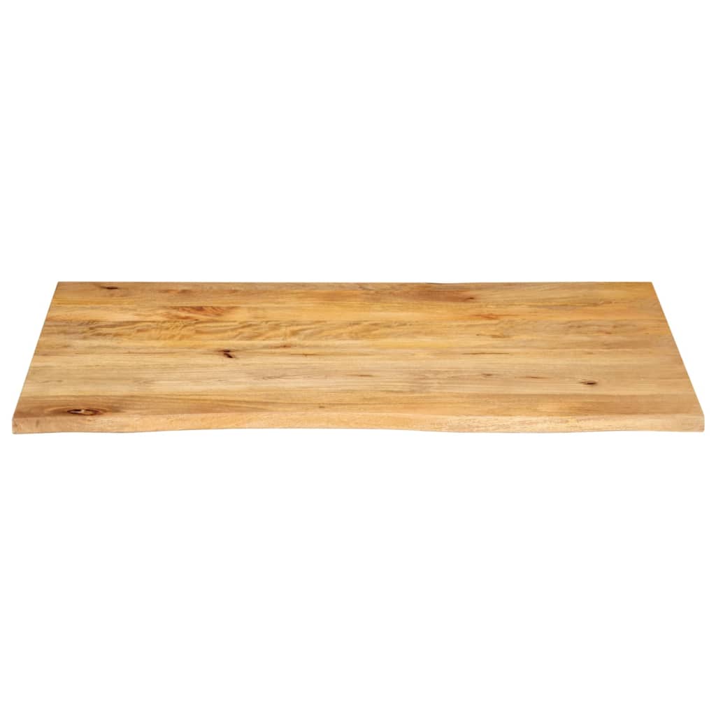 bordplade 120x60x3,8 cm naturlig kant massivt mangotræ