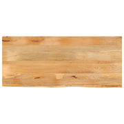 bordplade 140x60x3,8 cm naturlig kant massivt mangotræ