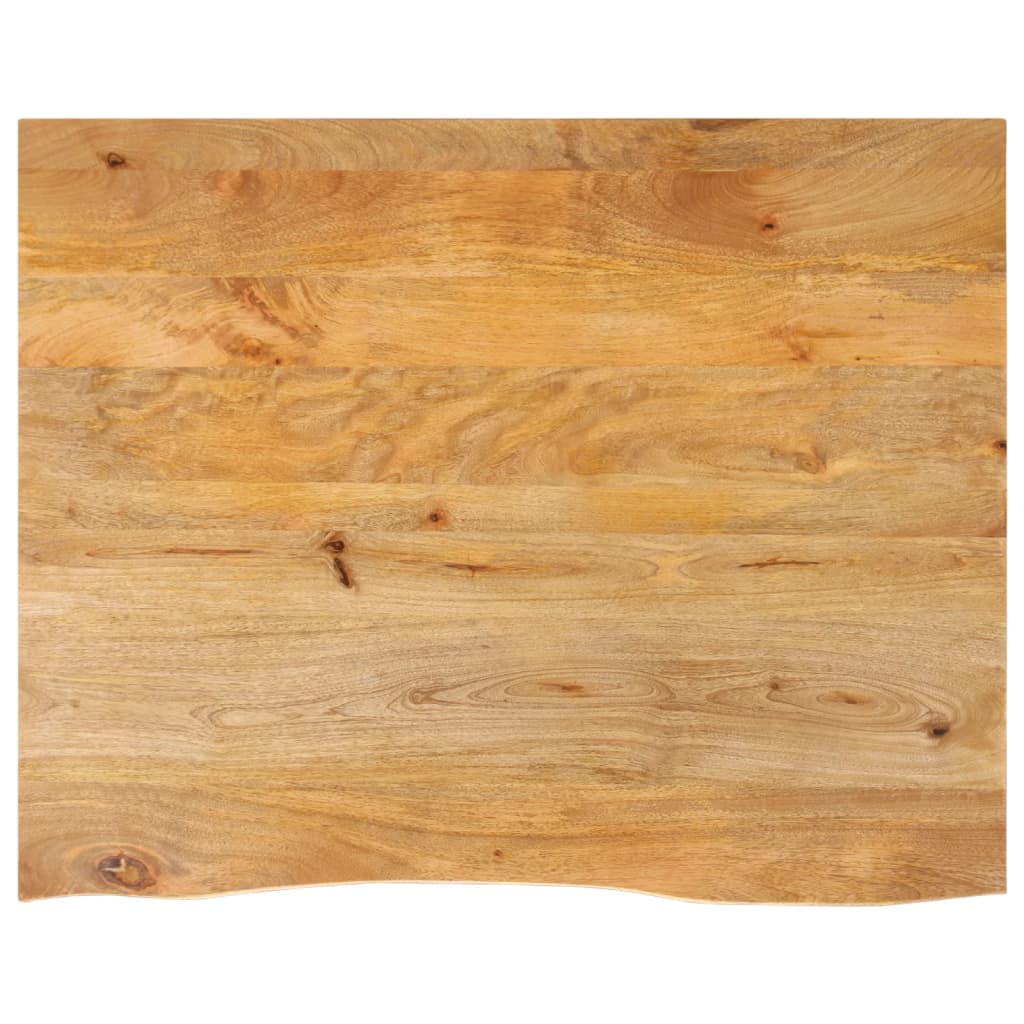 bordplade 90x80x3,8 cm naturlig kant massivt mangotr
