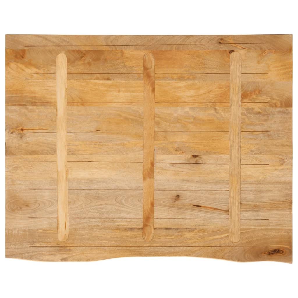 bordplade 90x80x3,8 cm naturlig kant massivt mangotræ