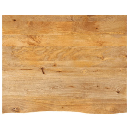 bordplade 100x80x3,8 cm naturlig kant massivt mangotræ