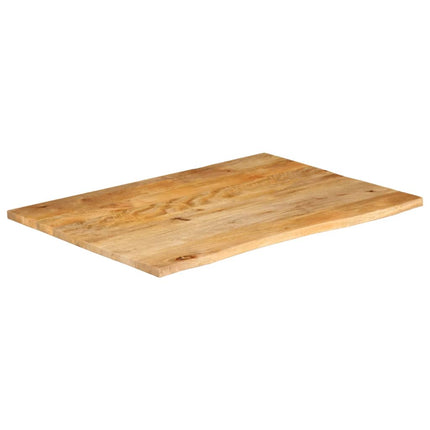 bordplade 100x80x3,8 cm naturlig kant massivt mangotræ