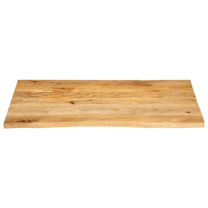 bordplade 100x80x3,8 cm naturlig kant massivt mangotræ