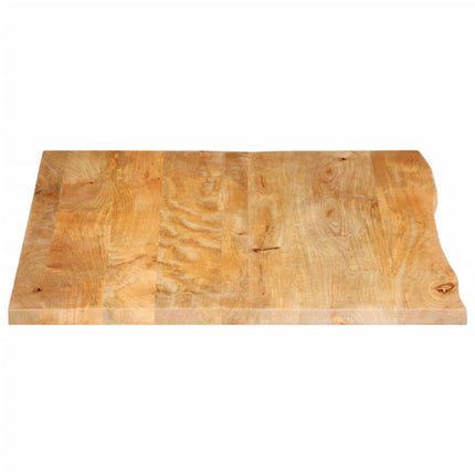 bordplade 100x80x3,8 cm naturlig kant massivt mangotræ