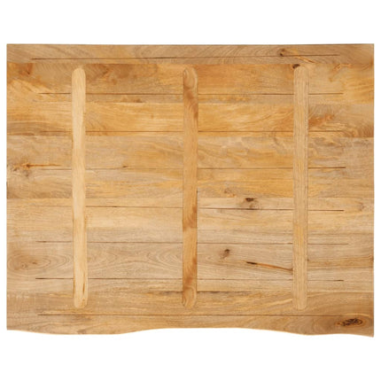 bordplade 100x80x3,8 cm naturlig kant massivt mangotræ