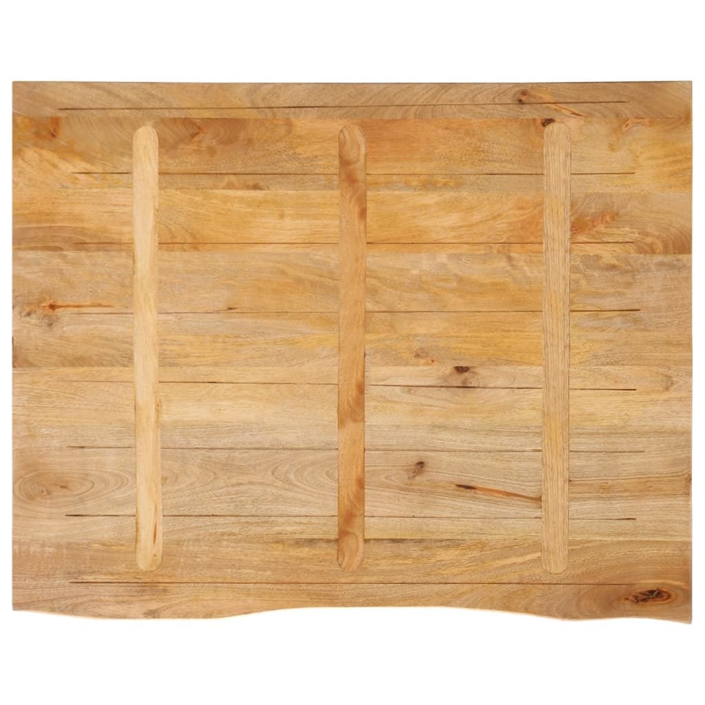 bordplade 110x80x3,8 cm naturlig kant massivt mangotræ