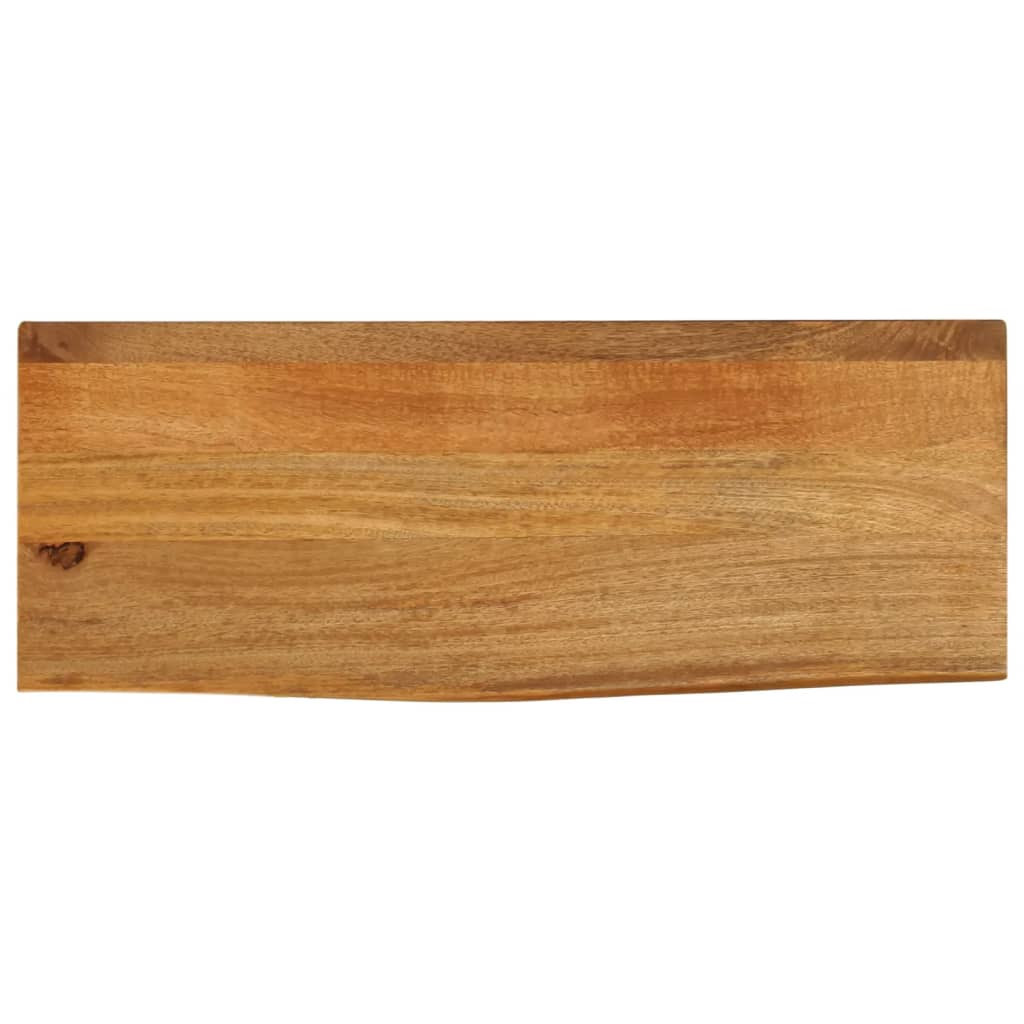 Bordplade i massivt mangotræ 70 × 20 × 2,5 cm - naturlig kant