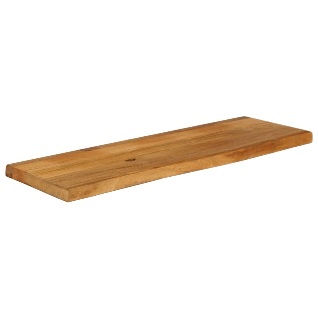 bordplade 110x20x2,5 cm naturlig kant massivt mangotræ