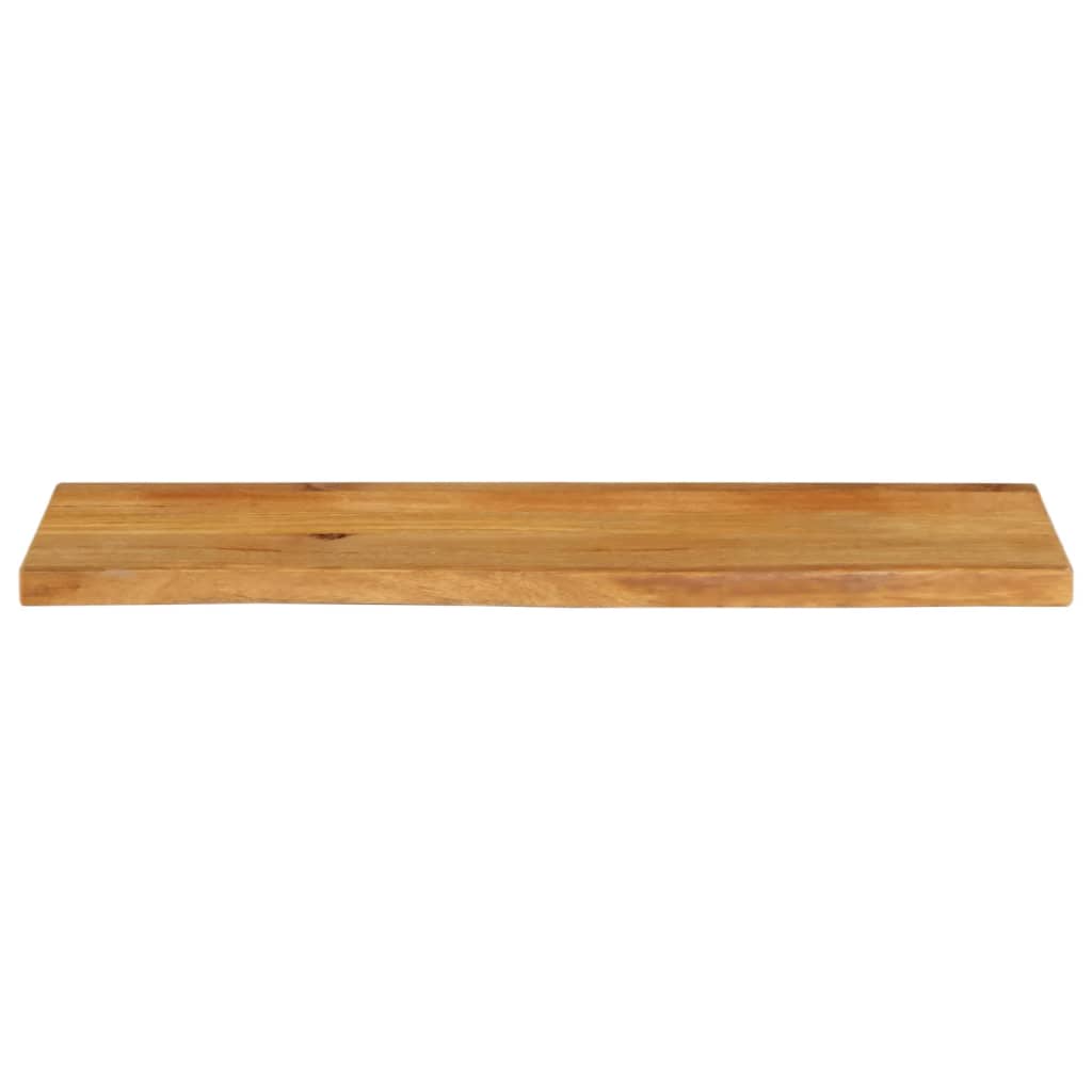 bordplade 110x20x2,5 cm naturlig kant massivt mangotræ