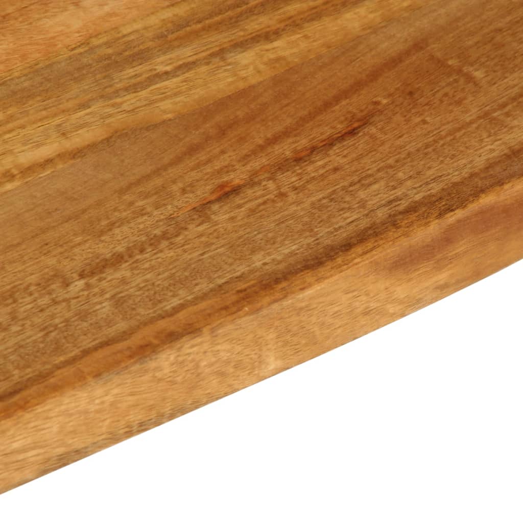 bordplade 120x20x2,5 cm naturlig kant massivt mangotræ