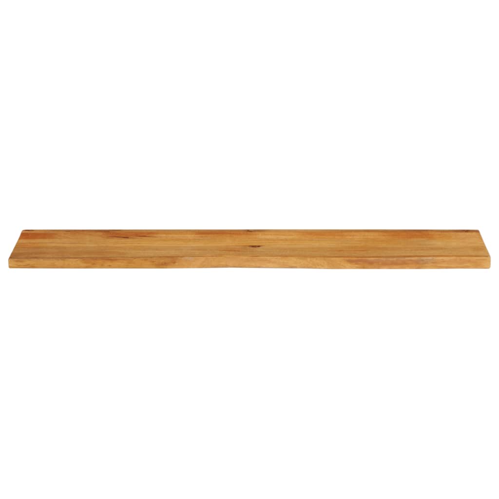 bordplade 160x20x2,5 cm naturlig kant massivt mangotræ