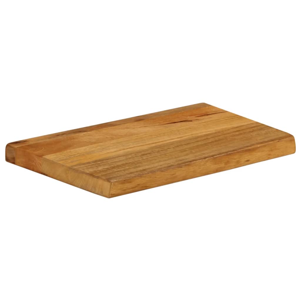 bordplade 50x30x2,5 cm naturlig kant massivt mangotræ