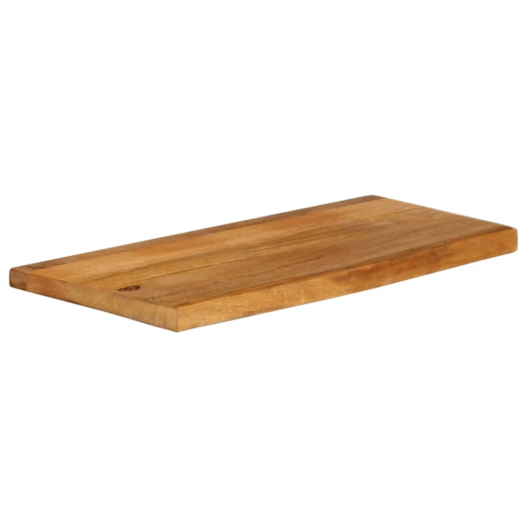 bordplade 90x30x2,5 cm naturlig kant massivt mangotræ