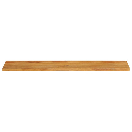 bordplade 140x30x2,5 cm naturlig kant massivt mangotræ