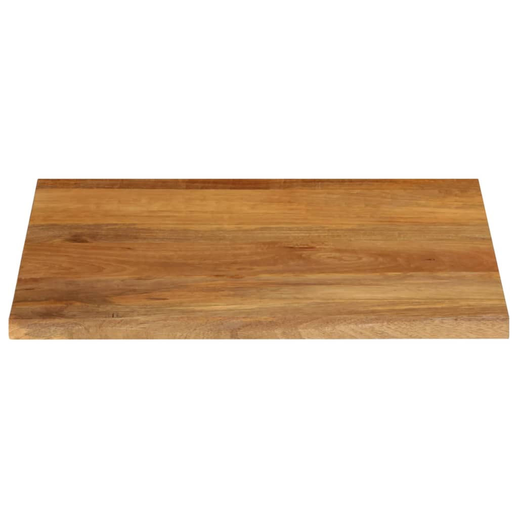 bordplade 40x40x2,5 cm naturlig kant massivt mangotræ