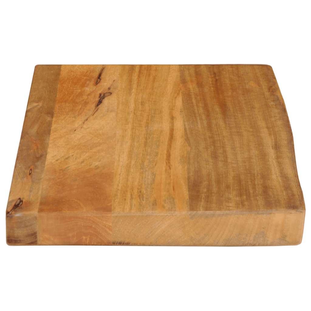 bordplade 50x40x2,5 cm naturlig kant massivt mangotræ