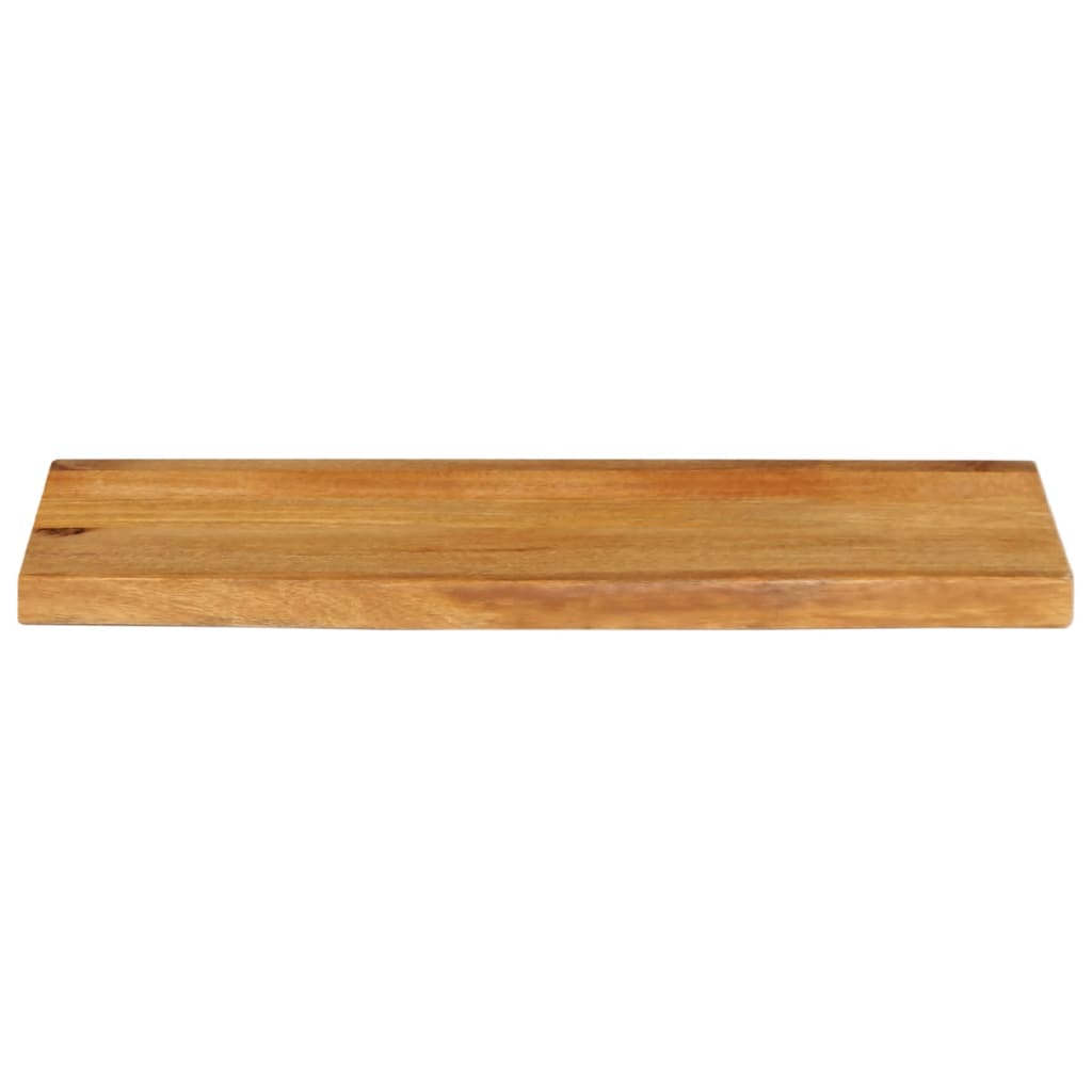 bordplade 70x40x2,5 cm naturlig kant massivt mangotræ