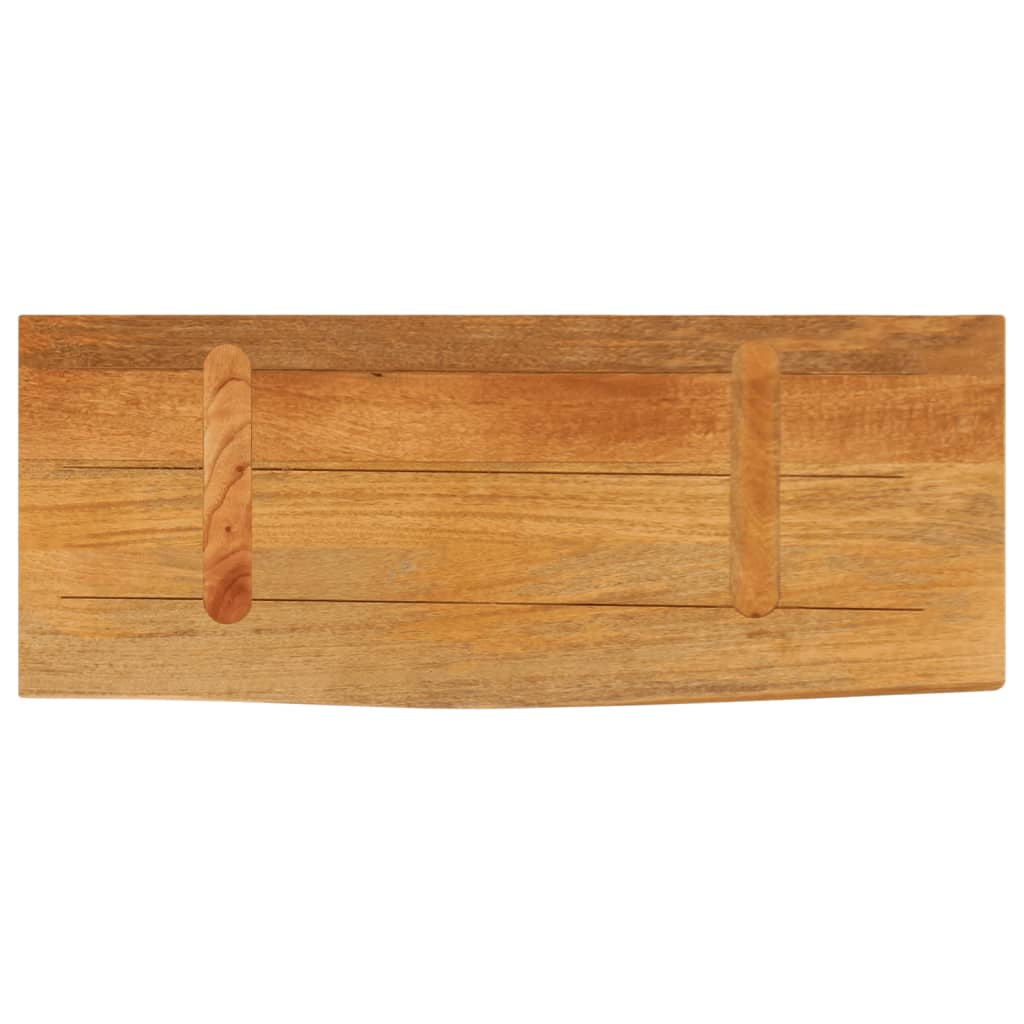 bordplade 80x40x2,5 cm naturlig kant massivt mangotræ