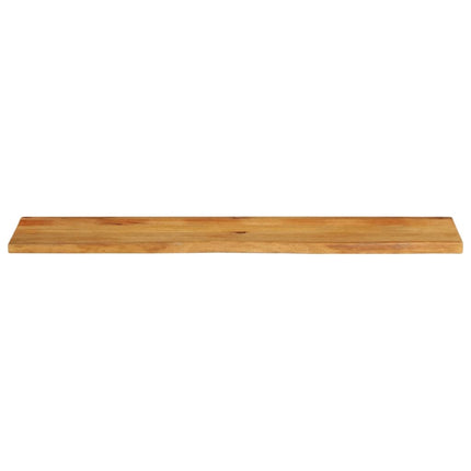 bordplade 140x40x2,5 cm naturlig kant massivt mangotræ