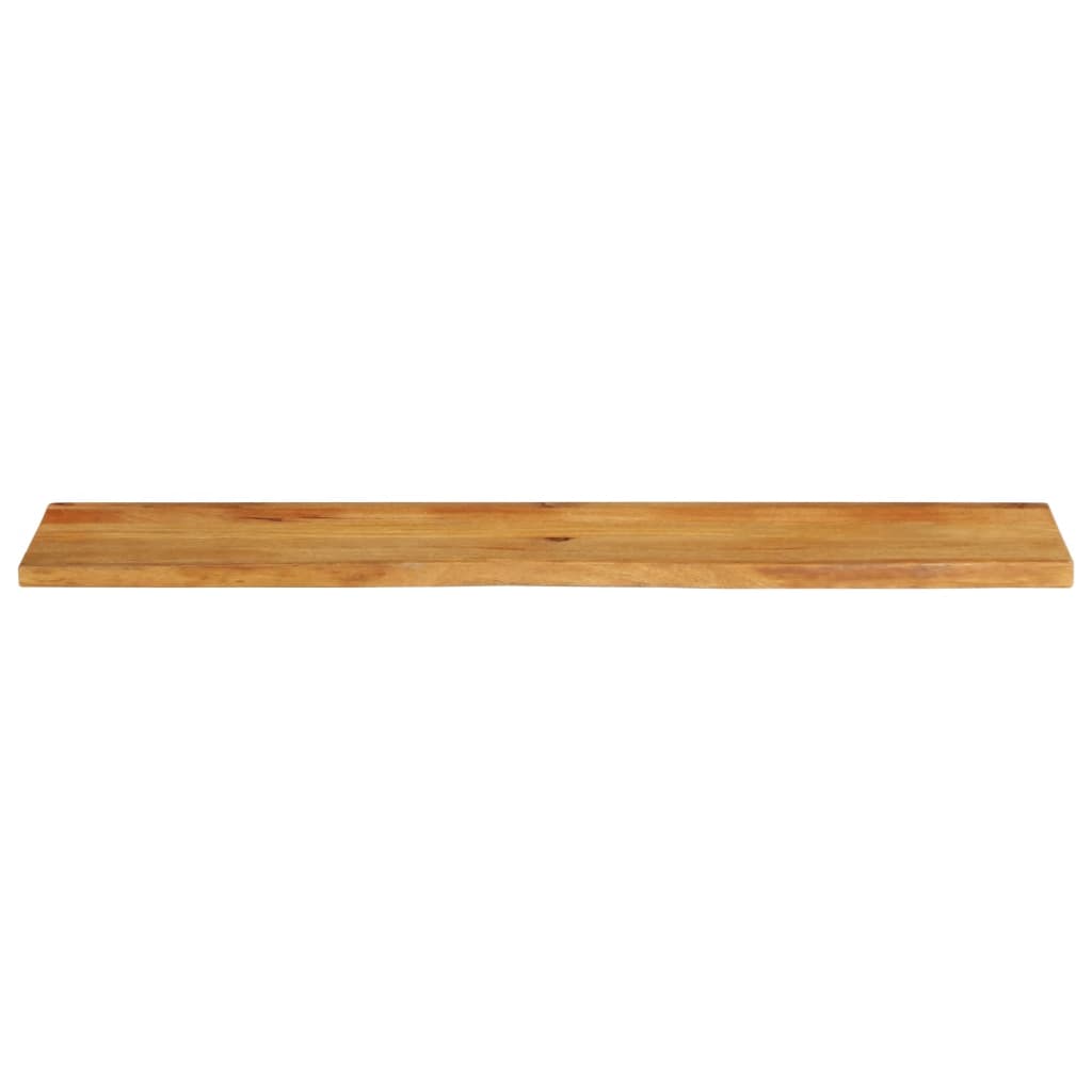 bordplade 160x40x2,5 cm naturlig kant massivt mangotræ
