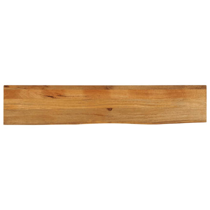 bordplade 180x40x2,5 cm naturlig kant massivt mangotræ