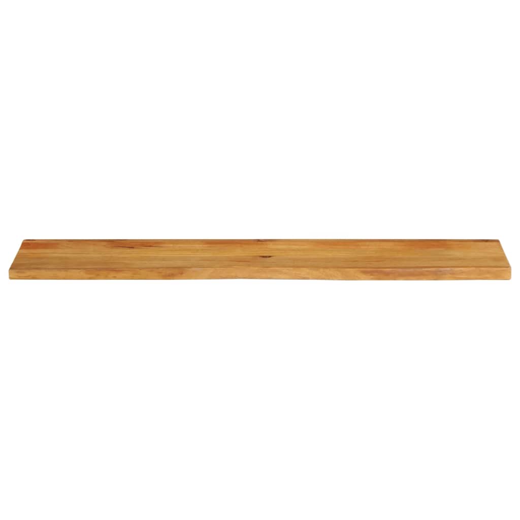 bordplade 180x40x2,5 cm naturlig kant massivt mangotræ