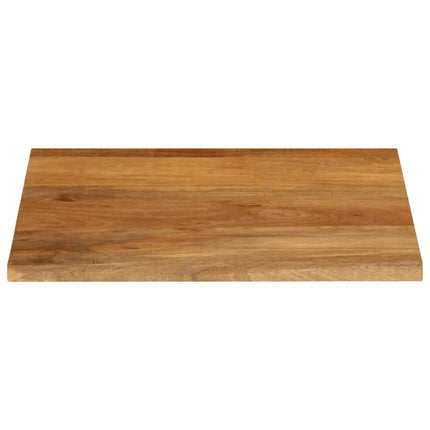 bordplade 60x60x2,5 cm naturlig kant massivt mangotræ