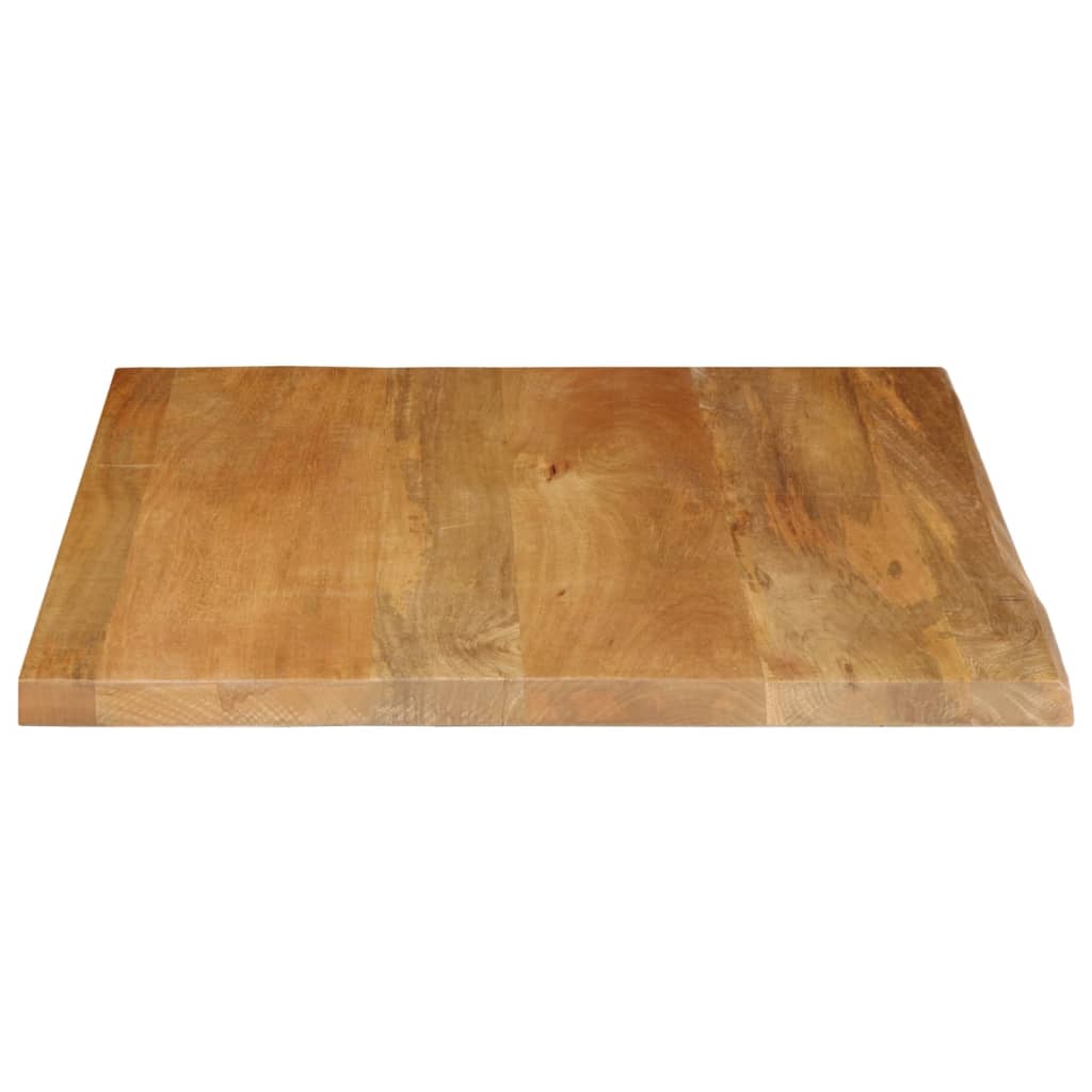 bordplade 60x60x2,5 cm naturlig kant massivt mangotræ