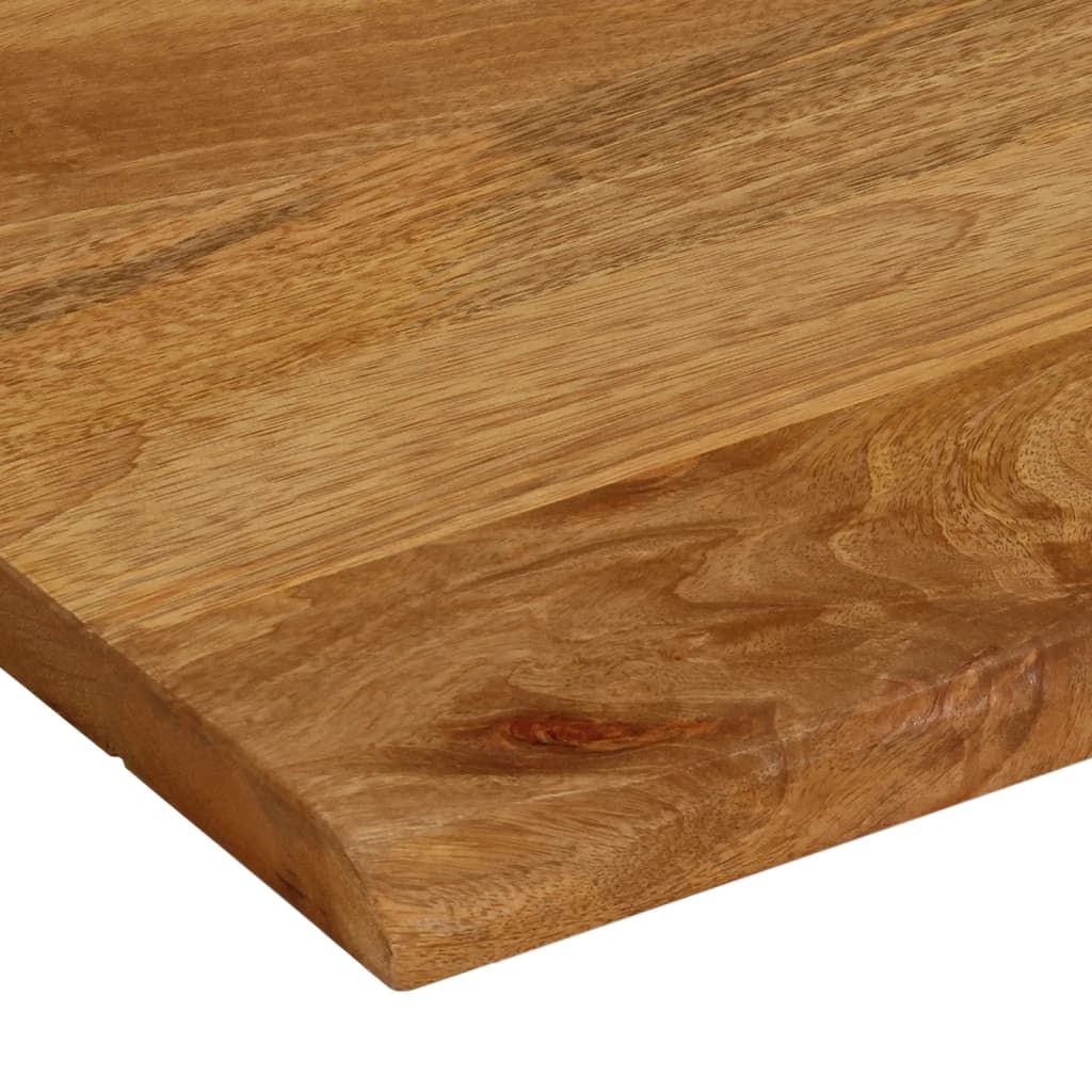 bordplade 60x60x2,5 cm naturlig kant massivt mangotræ