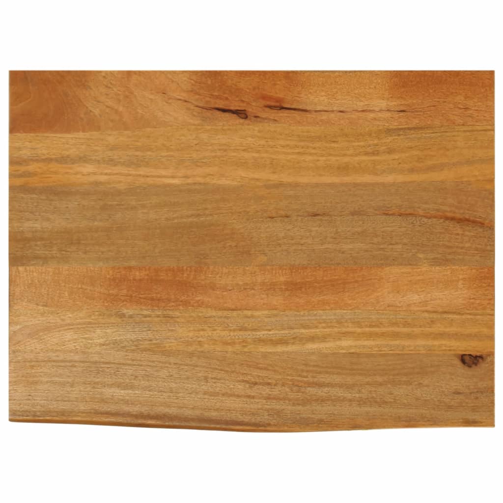 bordplade 80x60x2,5 cm naturlig kant massivt mangotræ