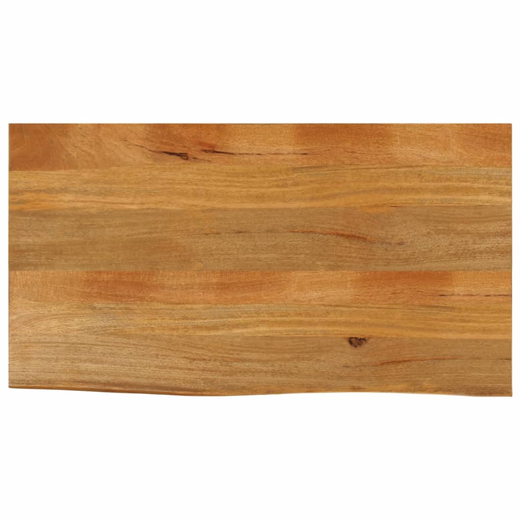 bordplade 120x60x2,5 cm naturlig kant massivt mangotr