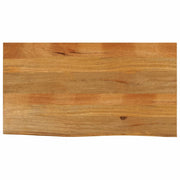 bordplade 120x60x2,5 cm naturlig kant massivt mangotræ