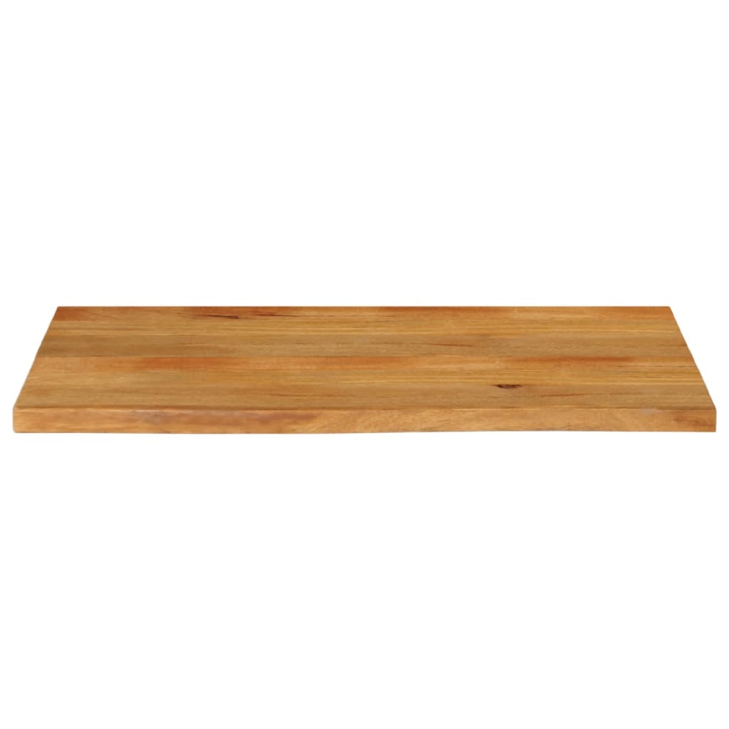 bordplade 120x60x2,5 cm naturlig kant massivt mangotræ