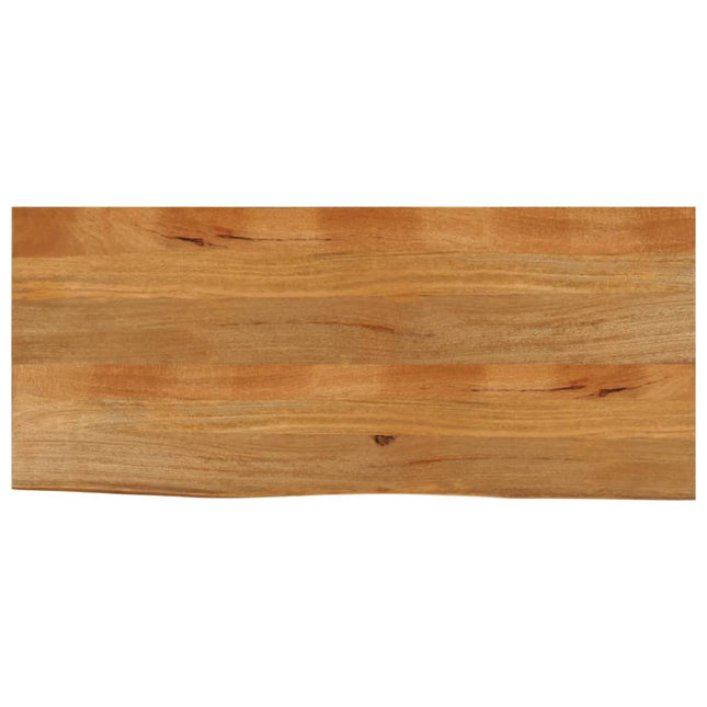 bordplade 140x60x2,5 cm naturlig kant massivt mangotræ