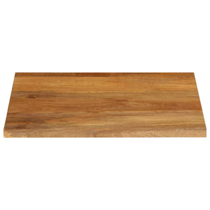 bordplade 80x80x2,5 cm naturlig kant massivt mangotræ