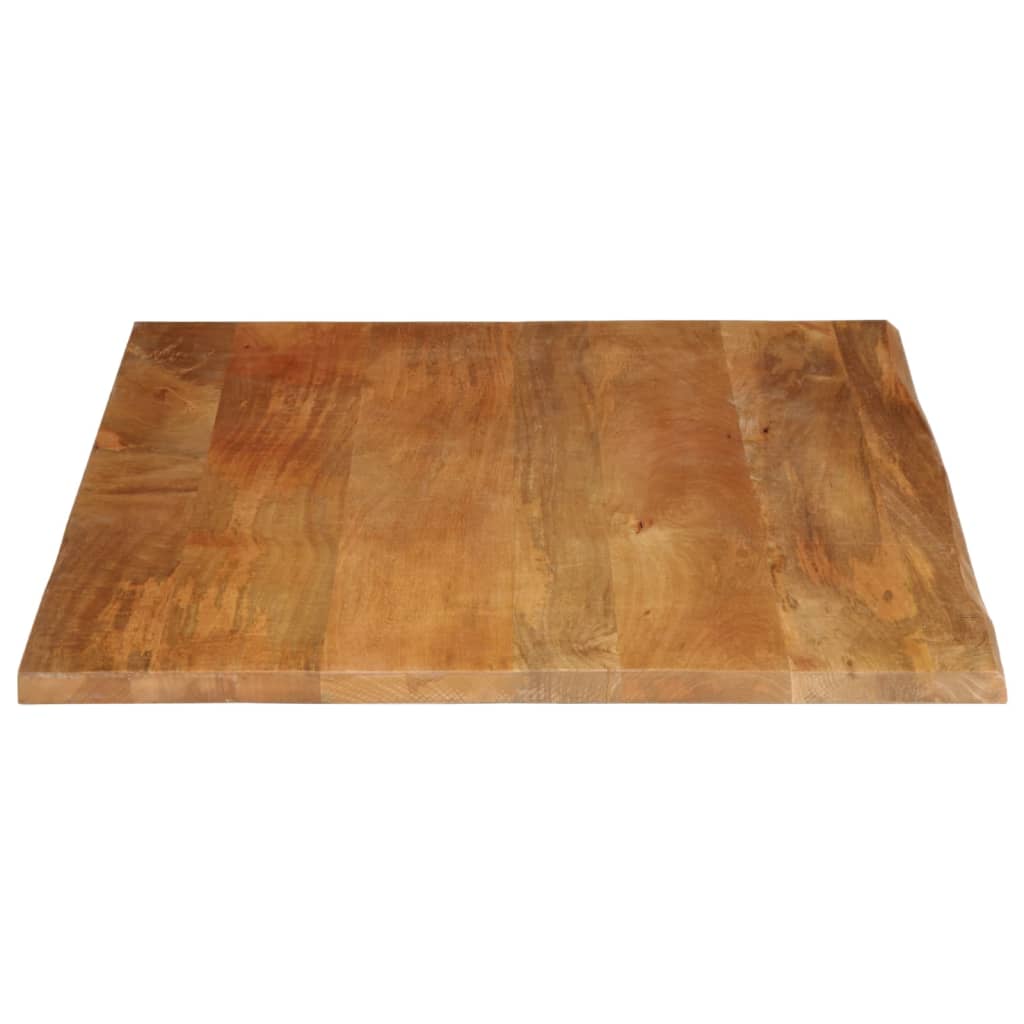 bordplade 90x80x2,5 cm naturlig kant massivt mangotræ